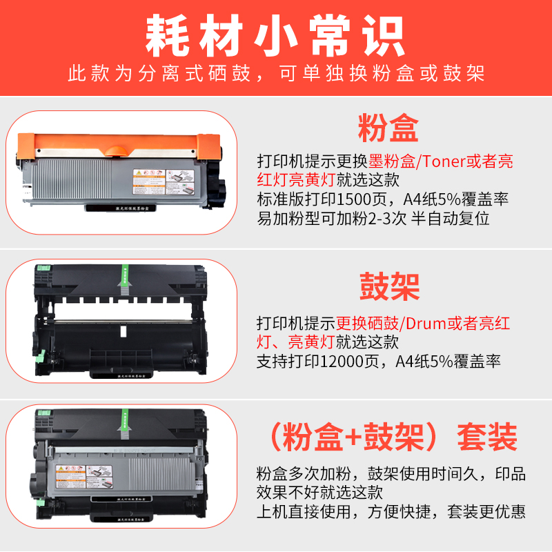 兄弟7080d碳粉适用兄弟打印机mfc7380墨粉DCP7080 dcp7180dn炭粉-图0