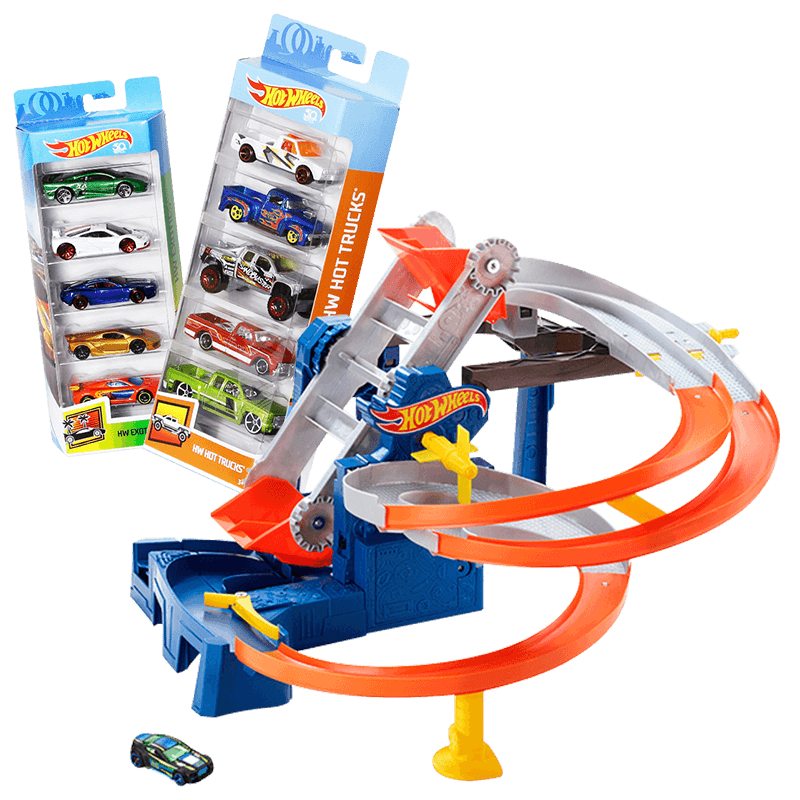 hot wheels rotating track