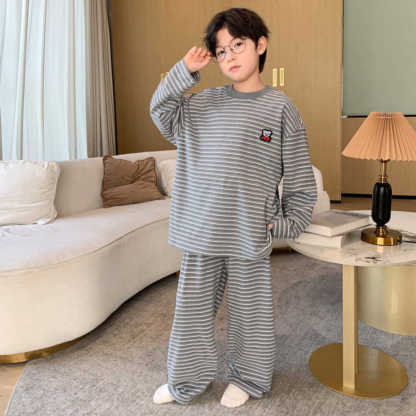 童装男童睡衣套装家居服2025新款中大童保暖秋衣秋裤冬款男孩德绒,淘宝优惠券,粉丝福利购,淘宝优惠卷