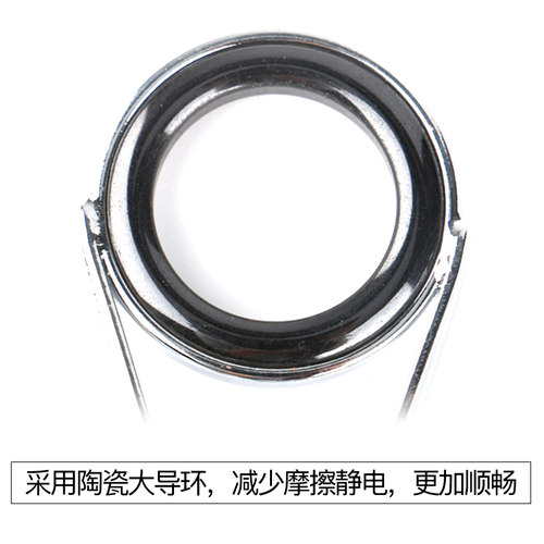 不锈钢海竿导眼套装 抛竿导环优质瓷环海竿配件渔具抛竿DIY穿线环 - 图1