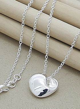 Wholesale Price 925 Silver Necklace Fashion Simple Round