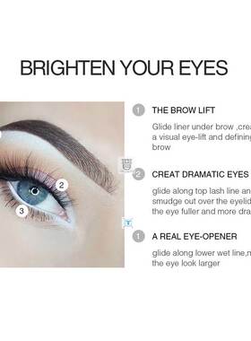 Brand White Eyeliner Makeup Smooth Easy to Wear Eyes