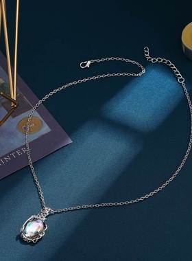 欧美项链首饰 Simple collarbone chain retro diamond necklace