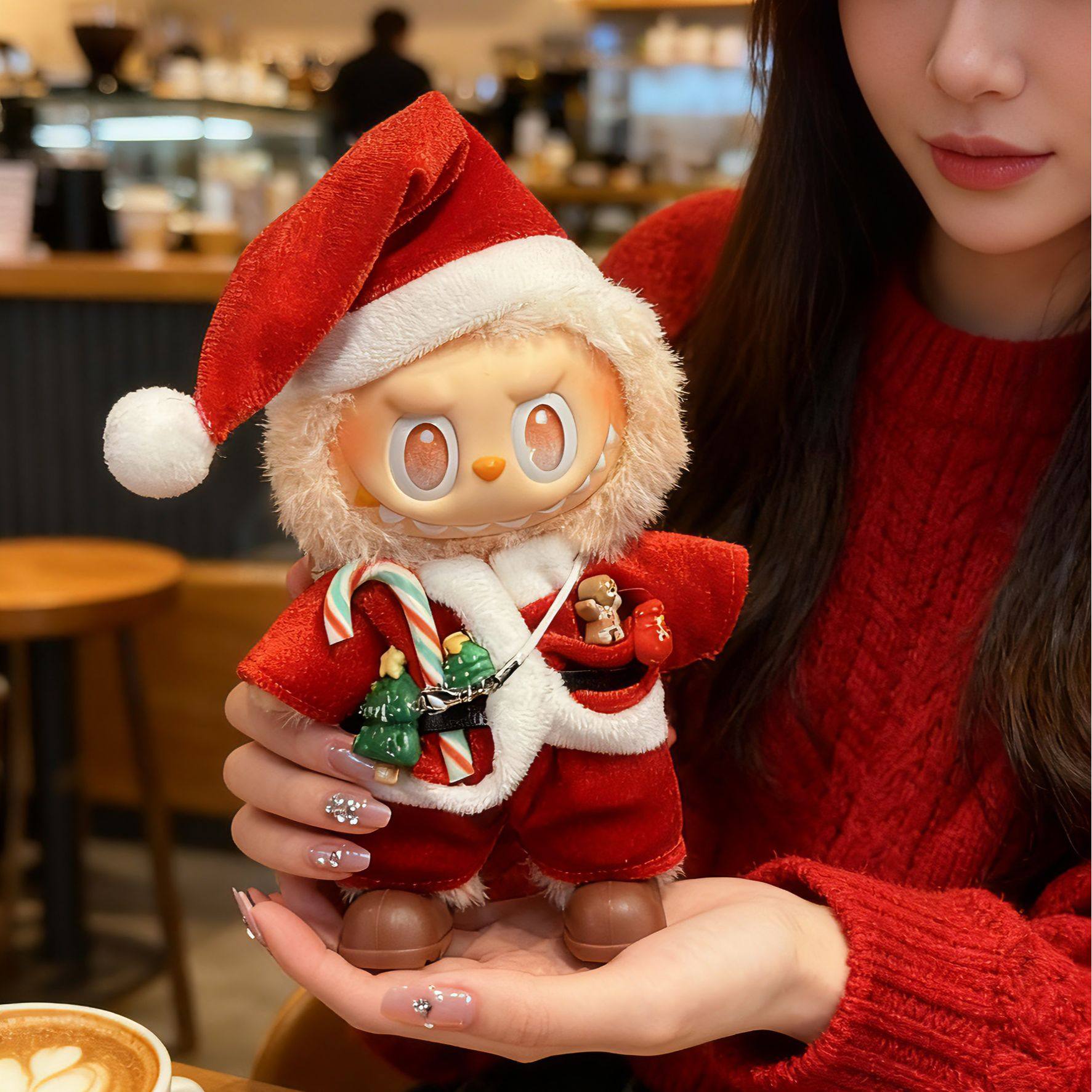 labubu娃衣一二三代拉布布衣服替换装仅娃衣钩织橙色毛衣套装可爱,淘宝优惠券,粉丝福利购,淘宝优惠卷