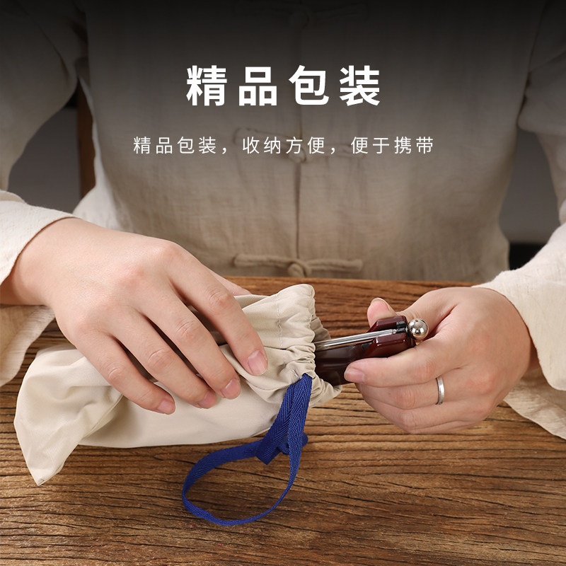 黄铜可伸缩引磬引罄引庆铜磬佛堂用品助念法器碰铃打击乐器木鱼铃