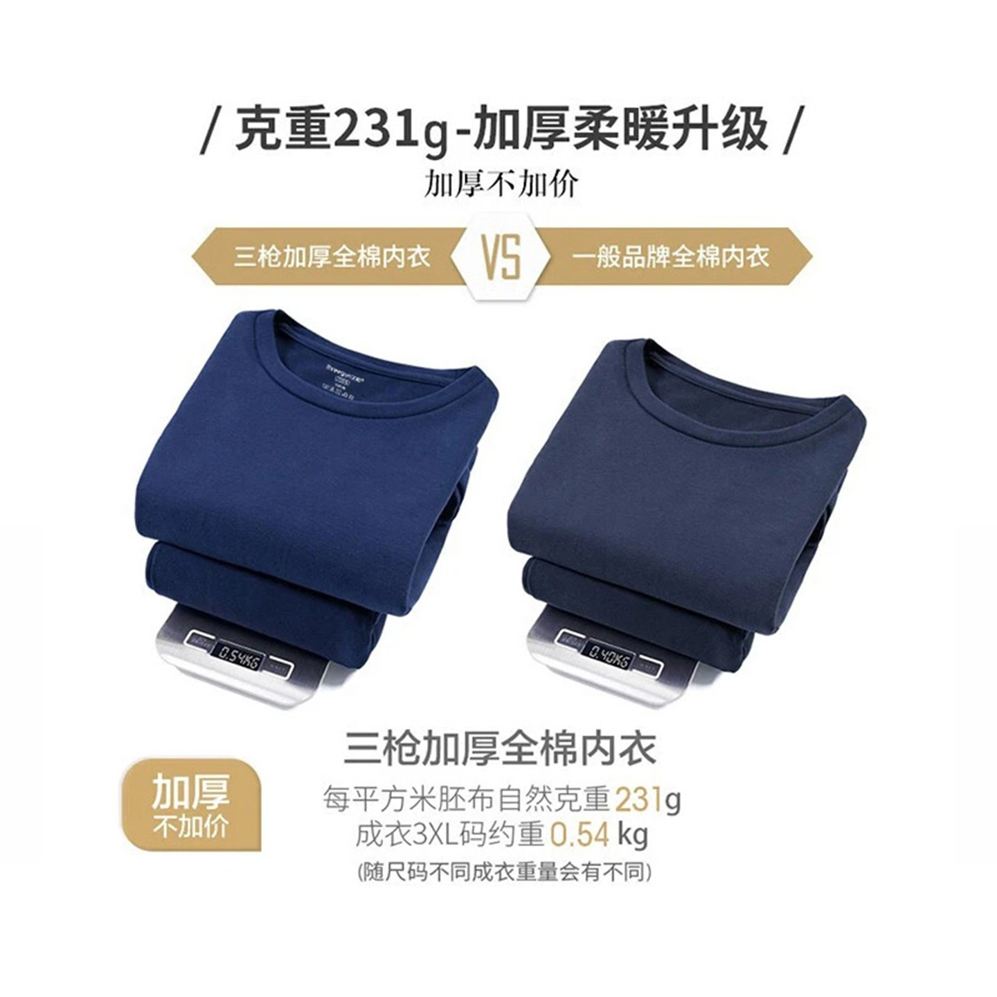 三枪100%纯棉男士中厚款保暖内衣套装冬全棉打底圆领青年秋衣秋裤,淘宝优惠券,粉丝福利购,淘宝优惠卷