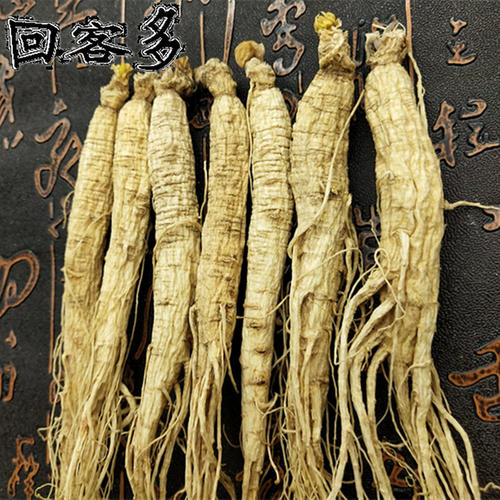 500克长白山整支人参白参生晒参长白山人叁吉林东北特产泡酒料 - 图0