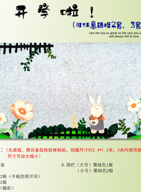 幼儿园环创装饰材料黑板报