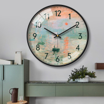 Nordic decoration hanging bell Living room Home Watch hanging wall bedroom Mute Clock Modern Minima Light Lavish Hanging Table Restaurant