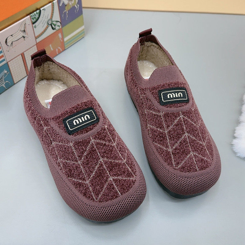 棉鞋女士冬季加绒加厚毛毛鞋一脚蹬保暖棉靴中老年平底休闲妈妈鞋,淘宝优惠券,粉丝福利购,淘宝优惠卷