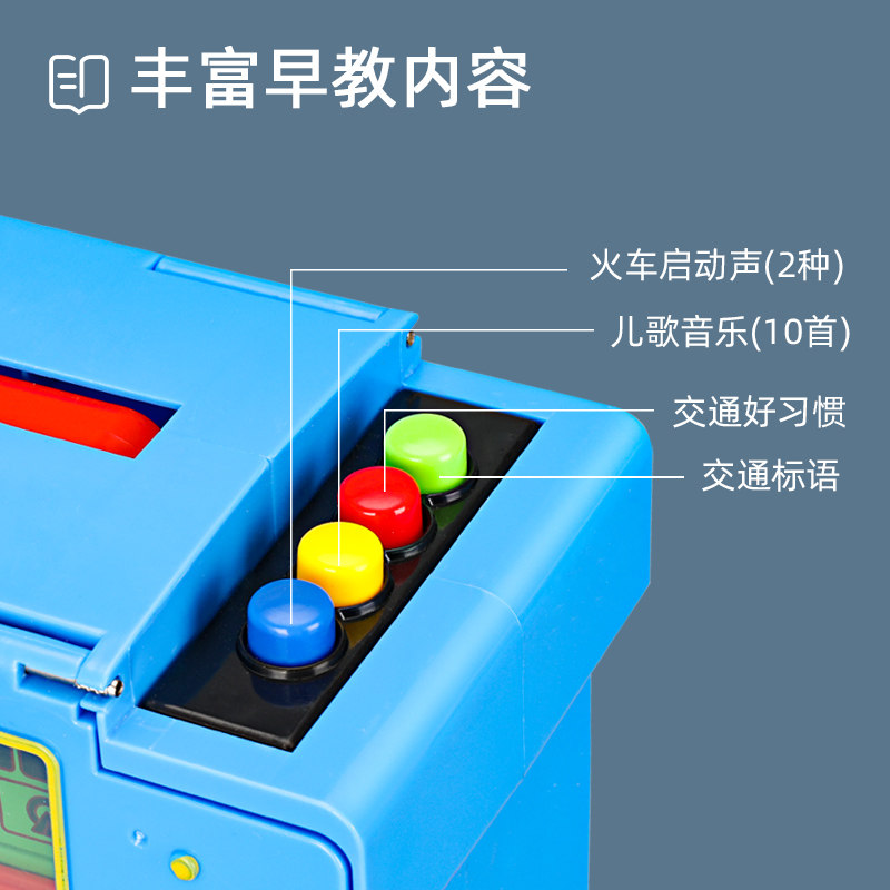 仿真电动小火车轨道套装男孩4模型 班迪萌玩具惯性/回力/滑行玩具