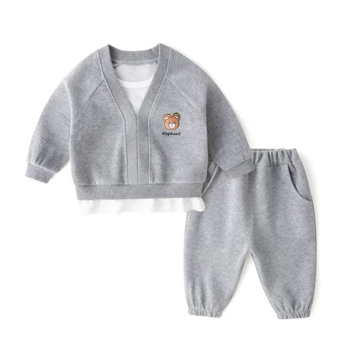 Весенний детский трендовый комплект для мальчиков, 2022 года, в западном стиле