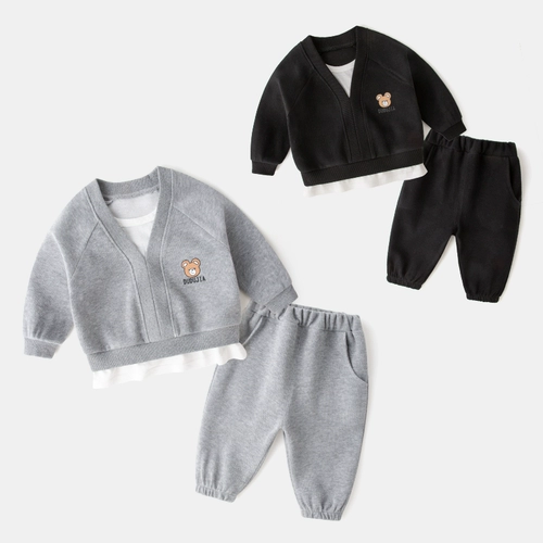 Весенний детский трендовый комплект для мальчиков, 2022 года, в западном стиле