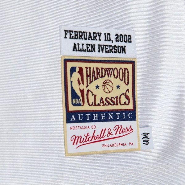 美国直邮 76人mitchellness 02全明星Authentic球员版球衣-艾弗森 - 图3