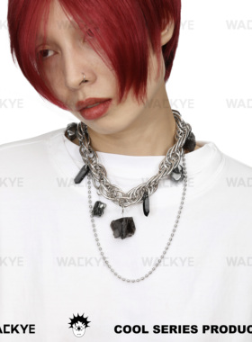 WACKYE小众设计矿石项链