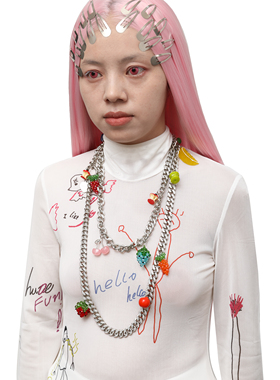 WACKYE 官方正品 孟子义同款 可爱鬼马少女项链腰链多用造型链