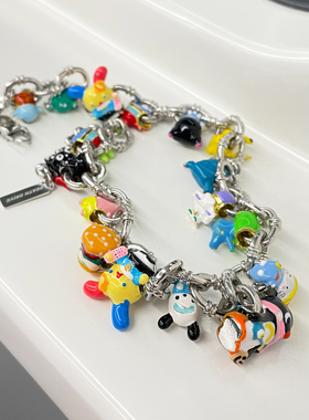 WACKYE小众时尚卡通娃娃项链