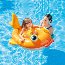 Child goldfish inflatable boat baby pet water small boat ride for swimming circle baby floating air cushion shooting