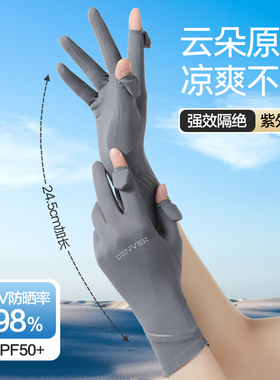 高品质冰丝防晒手套女夏透气薄款