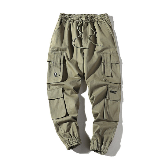 重头来过哈伦裤男女生潮牌束脚裤休闲宽松大码长裤日系复古工装裤