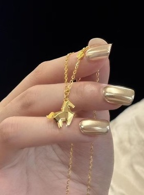 小红书爆款高级感实心马年小木马