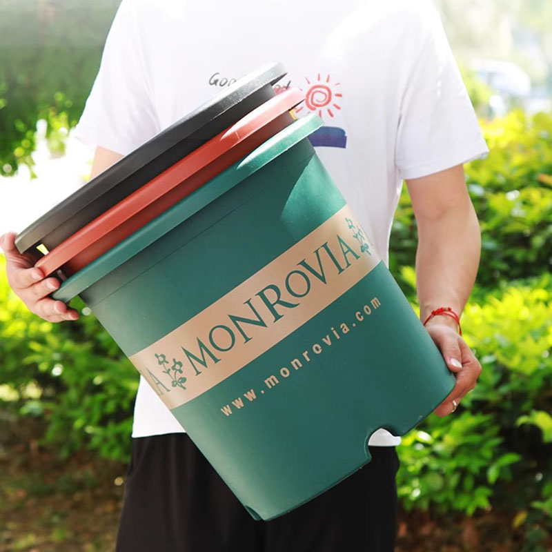 加厚特大号6/7/15加仑花盆树脂塑料蓝莓树月季绣球耐晒透气养根盆 - 图1