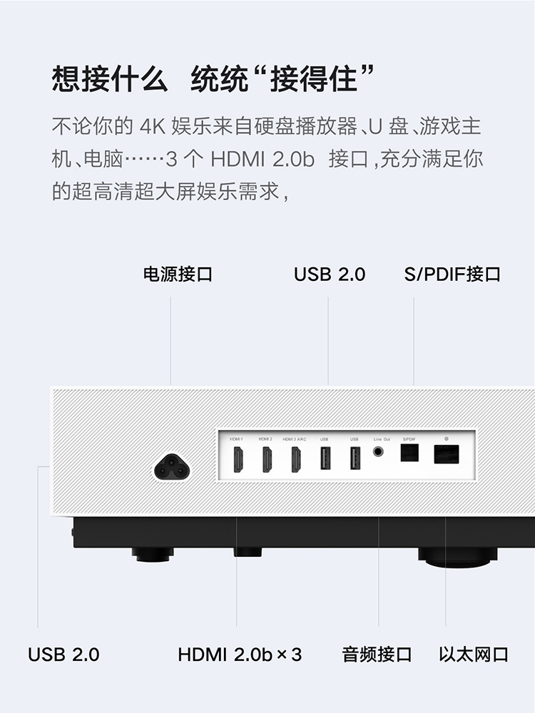 峰米4K激光电视机Cinema2代 C2家用100英寸智能家用超高清投影仪 - 图3