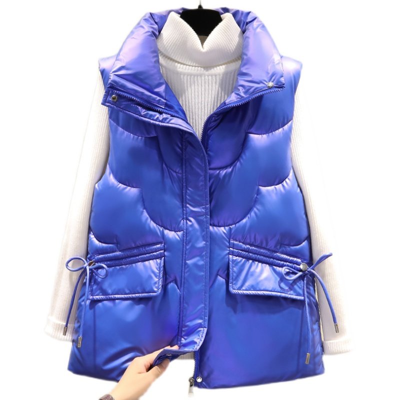 2025年秋冬季新款棉马甲女短款时尚韩版马夹立领坎肩百搭背心外套,淘宝优惠券,粉丝福利购,淘宝优惠卷