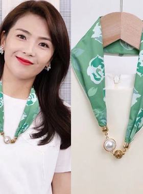 丝巾项链聚酯纤维女百搭时尚