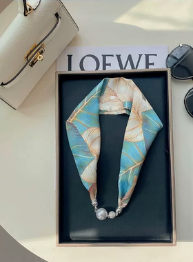 丝巾项链聚酯纤维女士百搭时尚