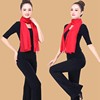 Autumn and winter solid color long thin silk scarf for women dancing