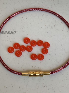 2mm竹节扣手绳编织皮绳