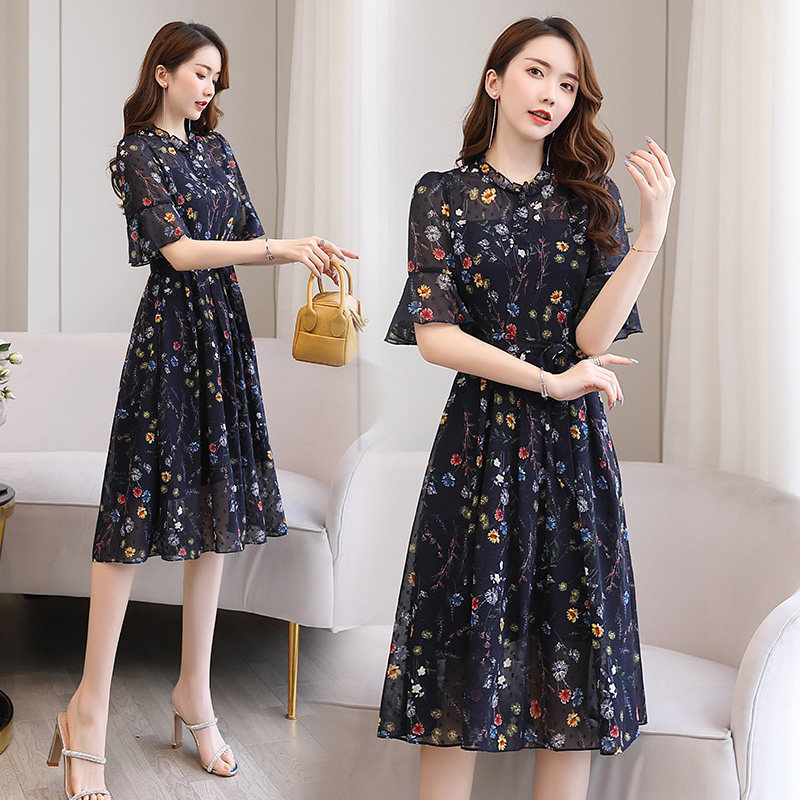 法式雪纺碎花女夏2020新款小心机 todaysyou连衣裙