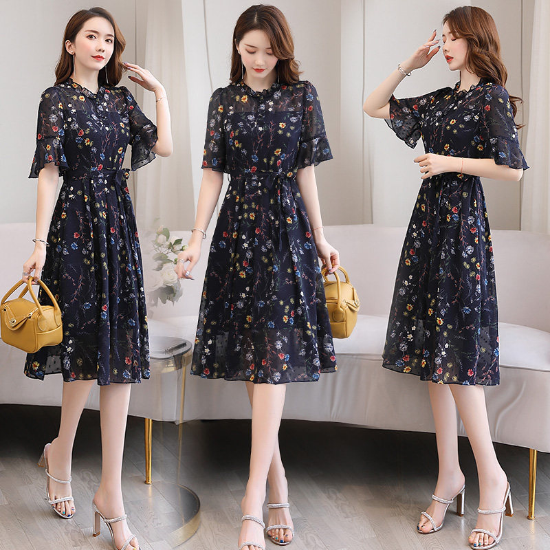 法式雪纺碎花女夏2020新款小心机 todaysyou连衣裙