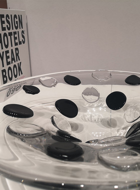 琉璃果盘摆件现代茶几样板间软装