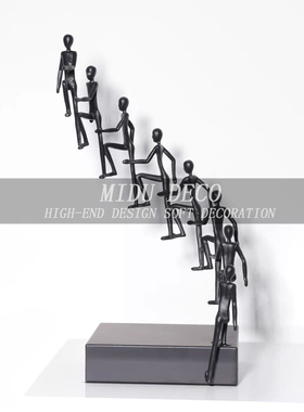 金属装饰现代客厅步步高升