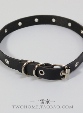 朋克鸡眼钉孔项圈项链皮带扣颈带