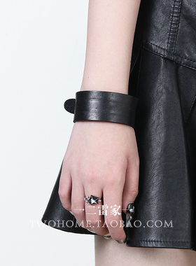 朋克风皮带扣手腕带PU手链手环酷