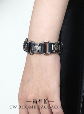 亚文化腕带手环配饰十字架手链潮