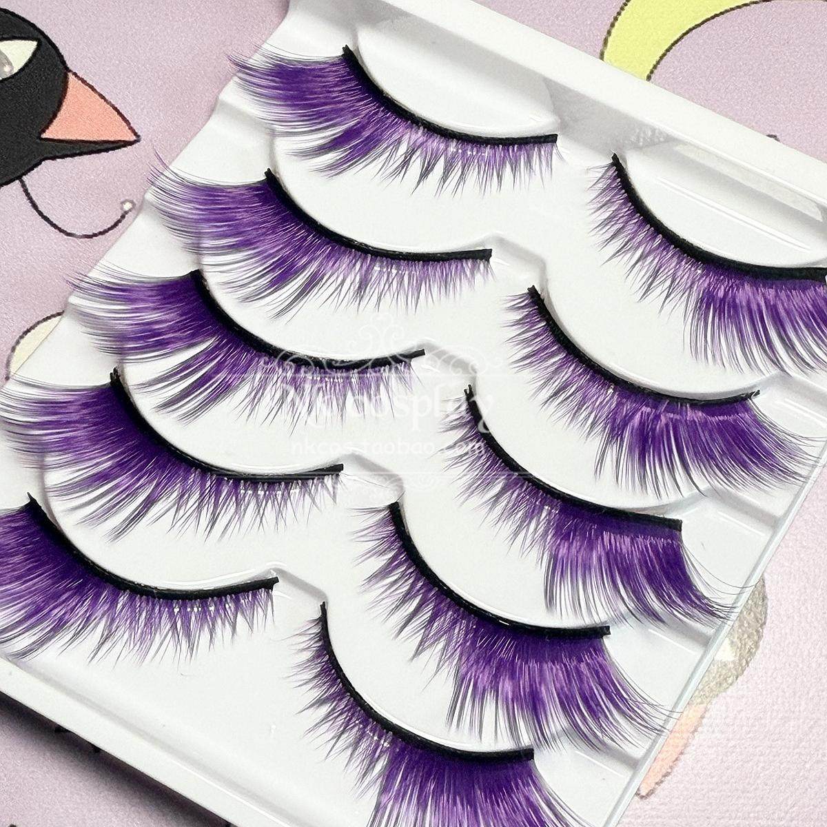 NKの小铺|神秘女巫|深紫色假睫毛浓密超长|舞台演出|LOLITA|COS妆,淘宝优惠券,粉丝福利购,淘宝优惠卷