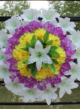 仿真清明节扫墓祭祀装饰花