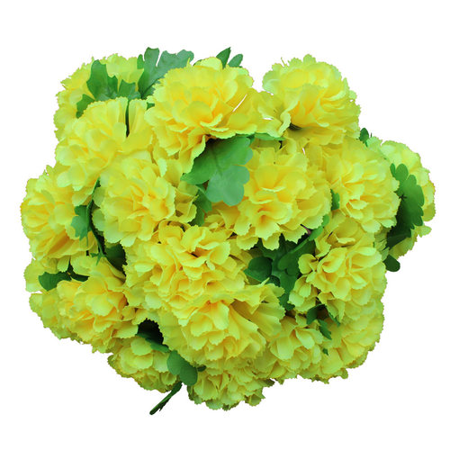 便宜清明花绢花18头菊花束扫墓花塑料花祭祀花插花装饰花批发菊花 - 图3