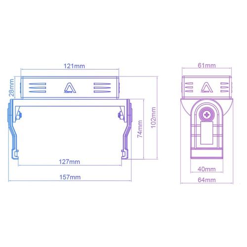 奥斯艾C-RAM-B-ARGB 内存条散热器冷却控制器 5v神光同步AGRB风扇 - 图0