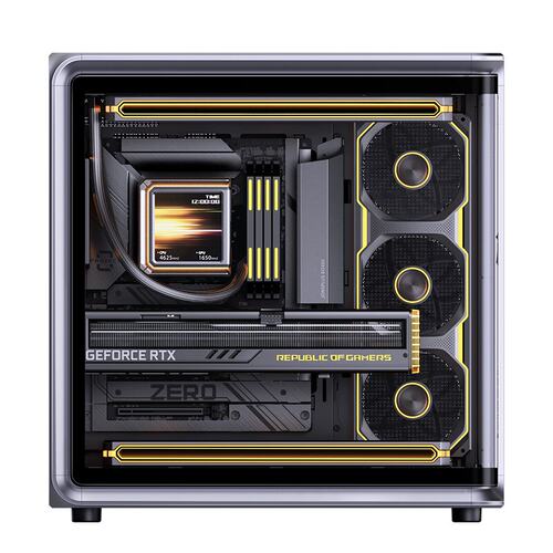 乔思伯BO400CG V2曲面玻璃无立柱海景房360水冷桌面电竞游戏机箱 - 图2