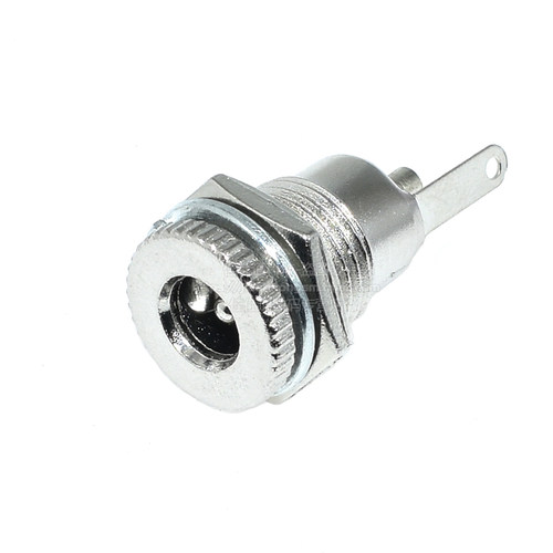DC-099 DC电源插座 5.5*2.1 带螺纹 高电流全金属充 电插座母座 - 图0