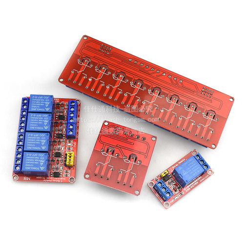 1 2 4 8路5V12V24V继电器模块带光耦隔离支持高低电平触发开发板 - 图0