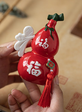 陶瓷葫芦摆件福禄临门吉祥伴手礼
