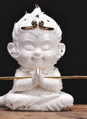 齐天大圣孙悟空猴子摆件陶