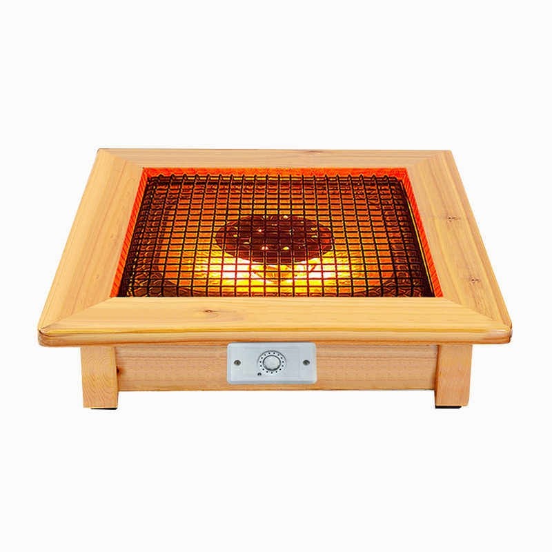 实木烤火炉取暖器办公室家用桌下暖器暖脚神器电热烤火箱电火盆电,淘宝优惠券,粉丝福利购,淘宝优惠卷