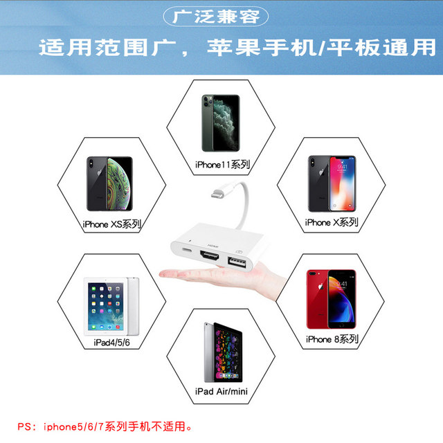 Apple mobile TV same screen ipad HD converter